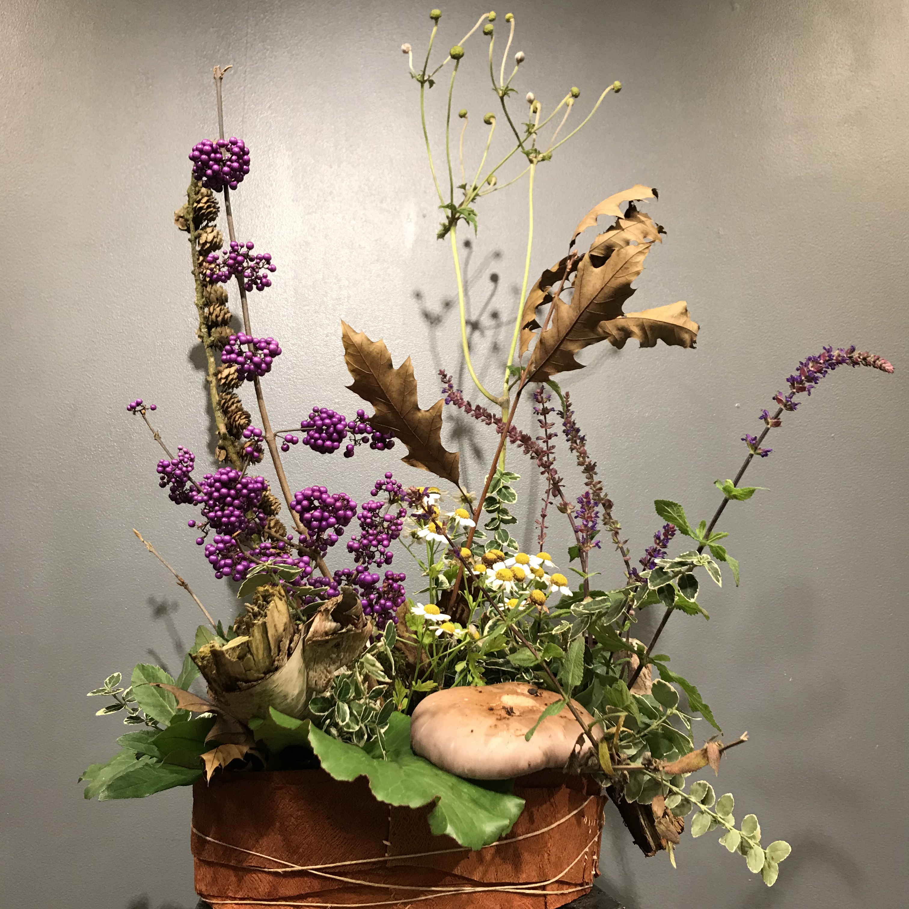 Natuurlijke bloemschikking